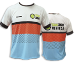 Coolmax unisex T-shirt | Blue & Coral