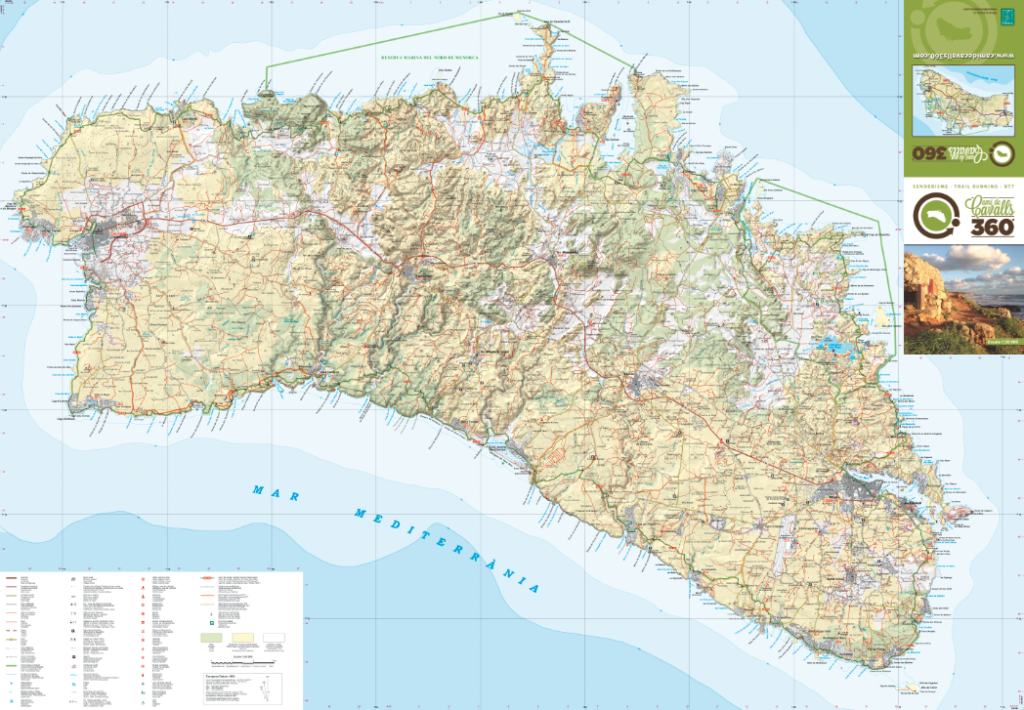 mapa menorca cami de cavalls