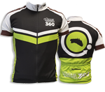 Maillot ciclista unisex | Negro-Verde