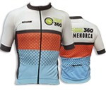 Cycling jersey unisex | Blue & Coral