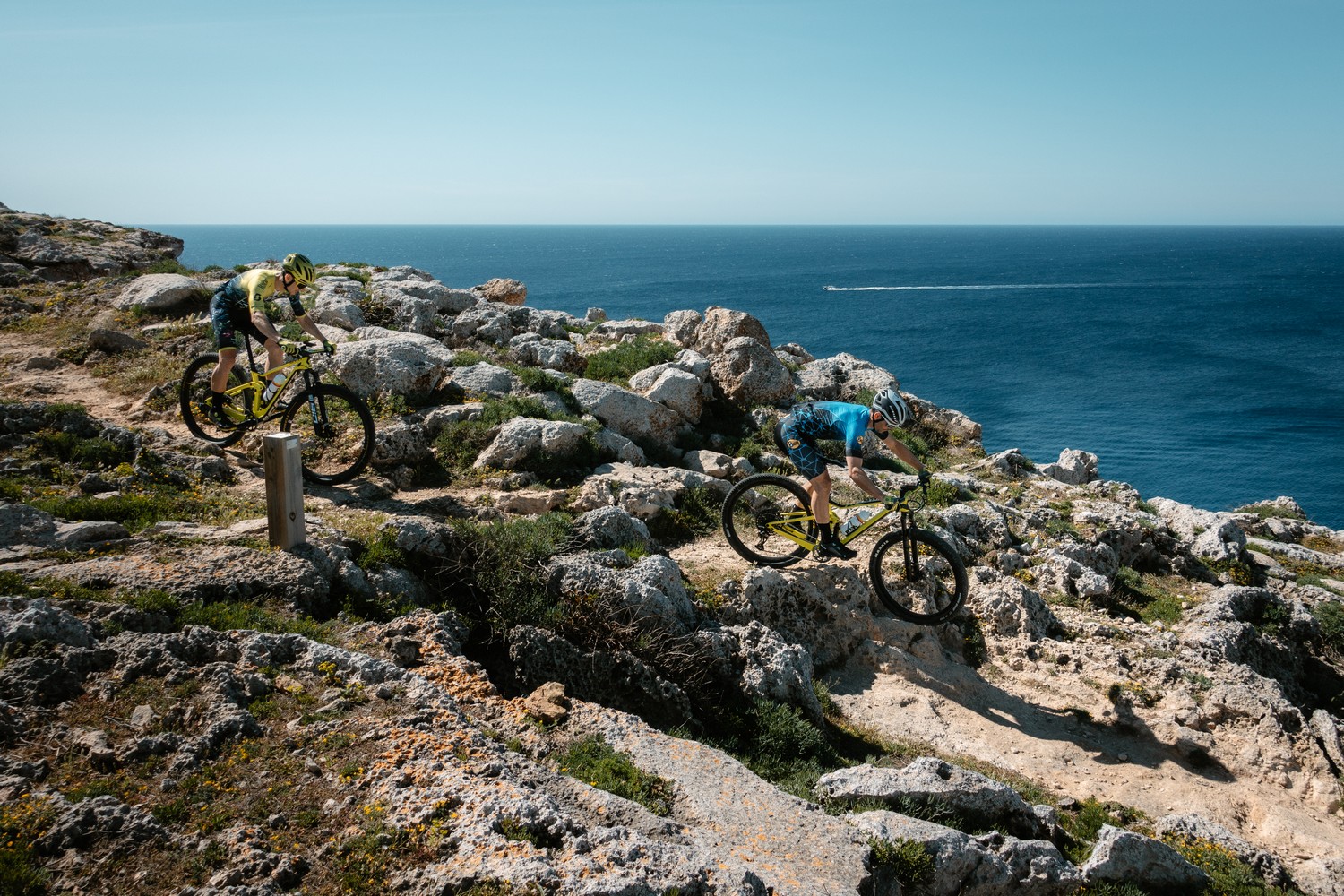 Pau Zamora i Joan Llordella durant Camí de Cavalls 360º Non-Stop (Foto: Camí de Cavalls 360º).