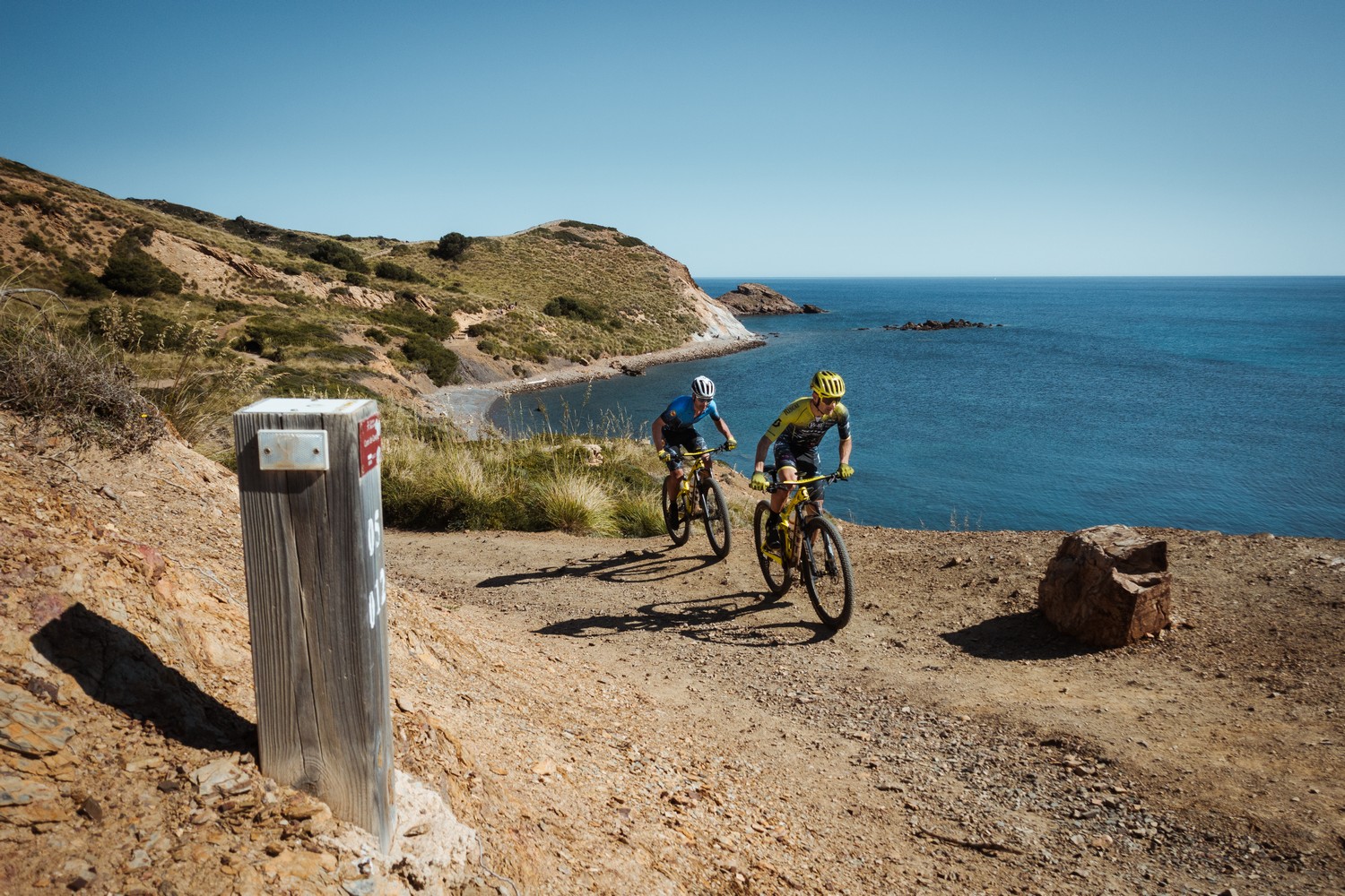 Pau Zamora i Joan Llordella durant Camí de Cavalls 360º Non-Stop (Foto: Camí de Cavalls 360º).