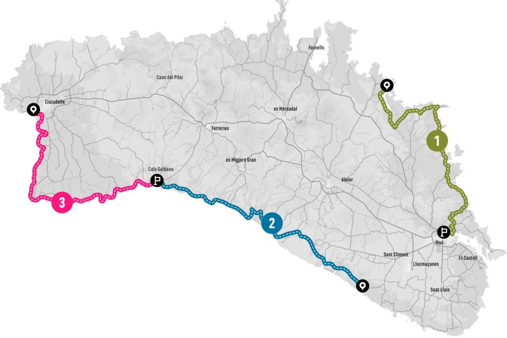 Mapa de l’ARTIEM Epic Camí de Cavalls 360º 2022, en categoria TrailRun Epic 360º.